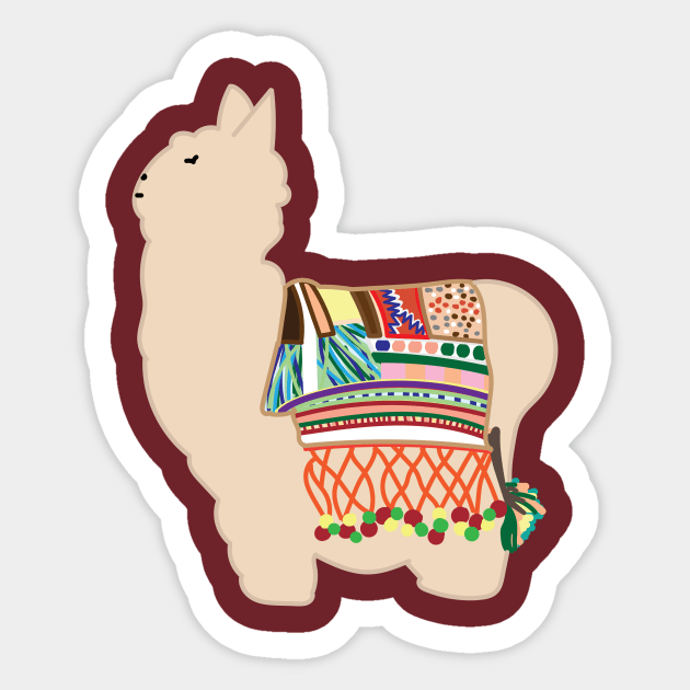 Llama Sticker by courtneylgraben